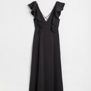 NEW!! H & M Flounced Maxi Dress